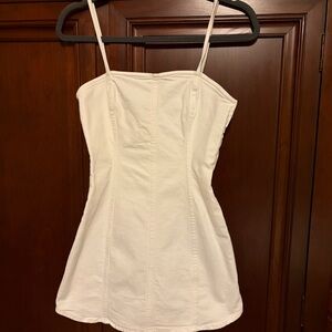 Zara White Sleeveless Dress